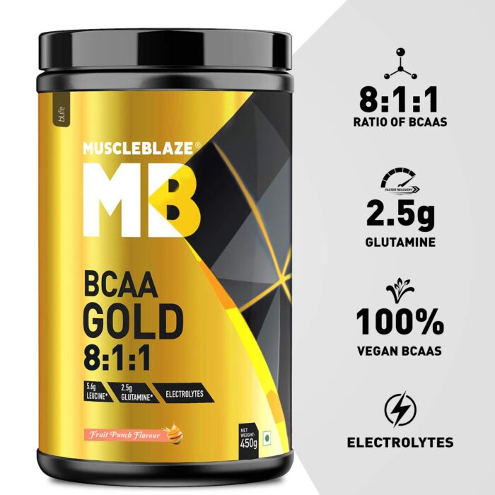 Muscleblaze BCAA Gold 0.99 Lb fruit punch 2