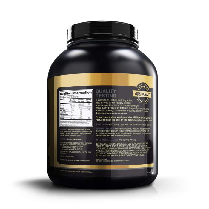 On 100 Gold Standard Isolate Chocolate 1.32kg 3lbs 2