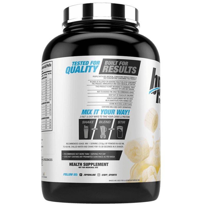 BPI Bulk Muscle XL 3kg Banana Flavour - Image 4