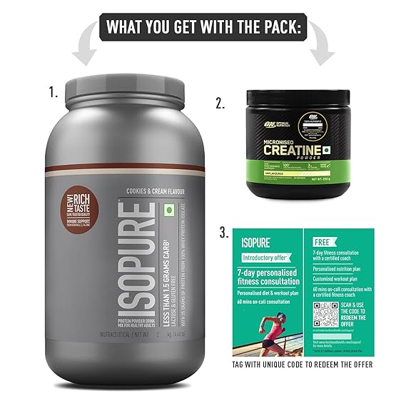 isopure 2kg cookies and cream back 1
