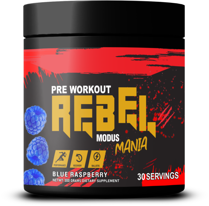 REBEL MODUS MANIA PRE WORKOUT 30SER BLUE RASBERRY