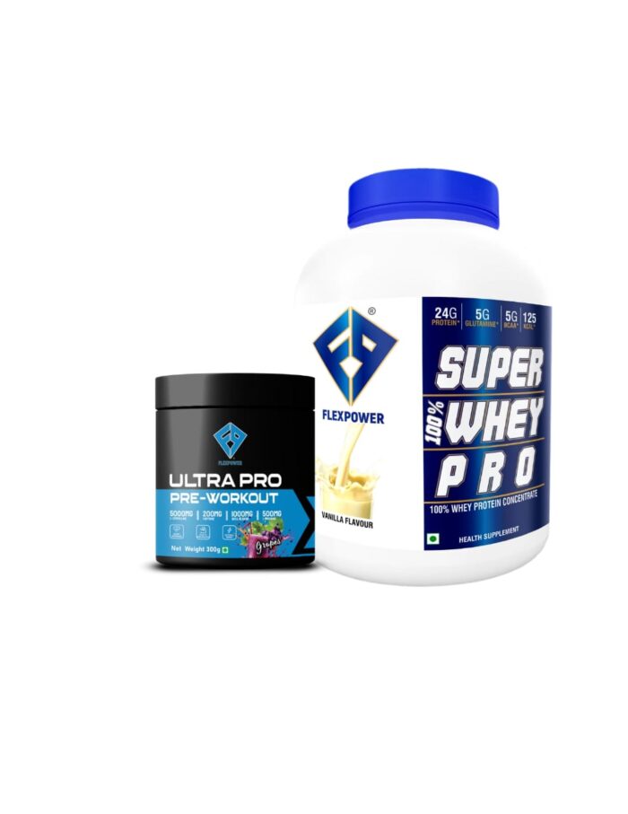 Combo Sales Offer 100% Whey Pro 2kg + Ultra Pro 30ser Pre Workout