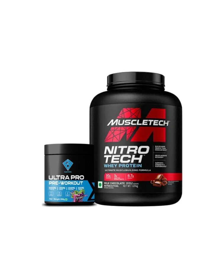 Combo Offer Mt. Nitrotech Whey Protein  1.81kg + Ultra Pro Pre  Workout 30ser