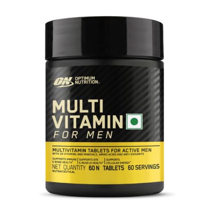 ON) Multivitamin for MEN– 60 Tablets, 26 Vitamins & Minerals, Amino Acids & Anti-Oxidants (Green Tea Extract, Beta Carotene, Lutein, Lycopene). Vegetarian.