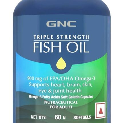 GNC 3X STRENGTH FISH OIL 60 CAPSULES