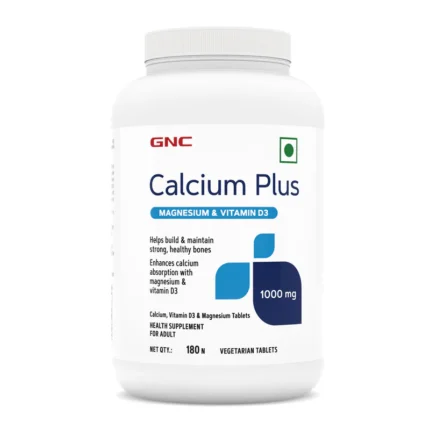GNC CALCIUM PLUS MAGNESIUM & VITAMIN D3 180 TABLETS