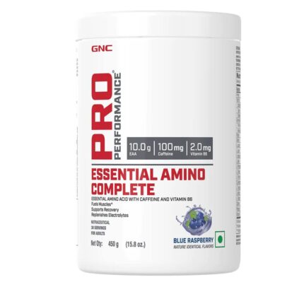 GNC PRO PERFORMANCE ESSENTIAL AMINO COMPLETE 450GM BLUE RASPBERRY