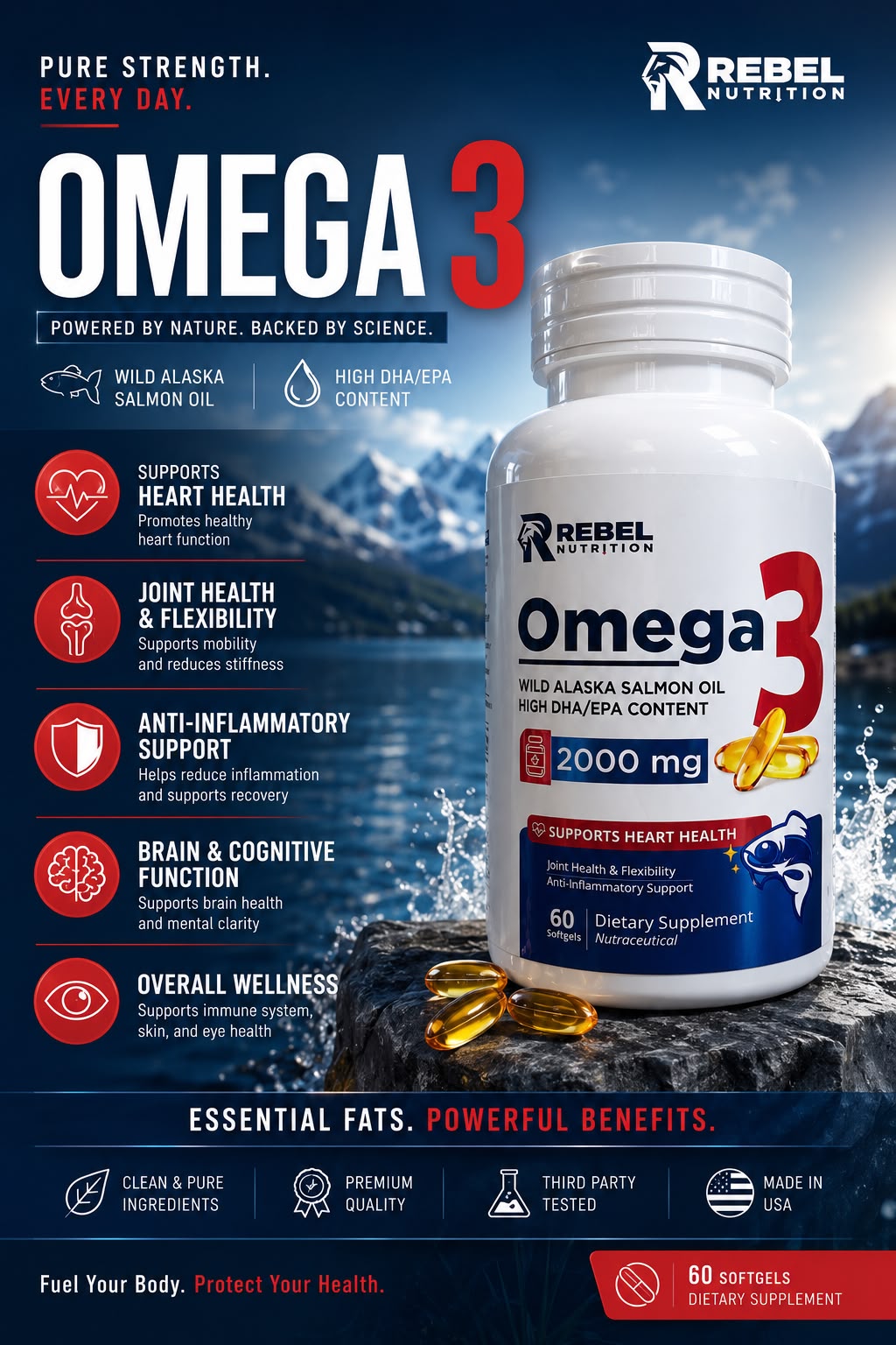 REBEL OMEGA-3 2000MG - Image 2