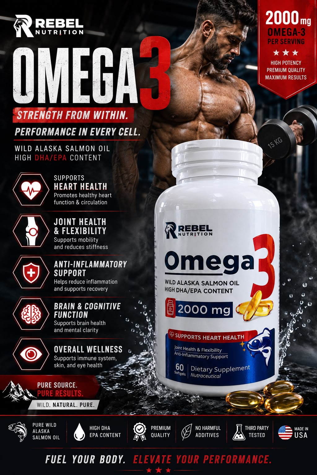 REBEL OMEGA-3 2000MG - Image 3
